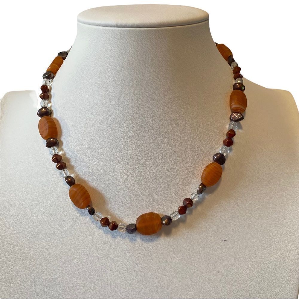 Artisan Designed Strand of Jasper w/ intermingled complimentary colored beads.